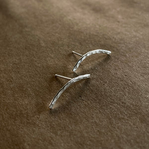 Hammered Ear Climbers | Silver