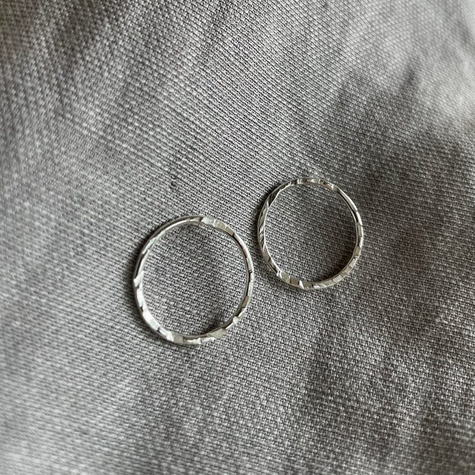 10mm New Moon Studs | Silver