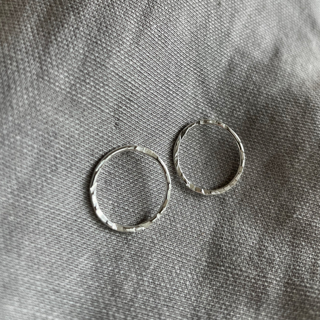 10mm New Moon Studs | Silver