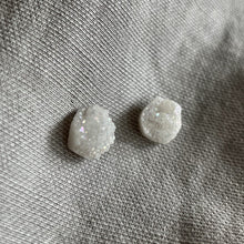Load image into Gallery viewer, Druzy Studs | White