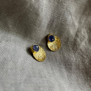 Dìon Earrings | Tanzanite & Gold