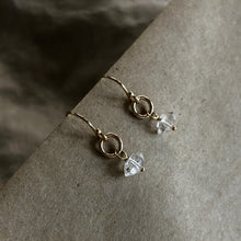 Load image into Gallery viewer, Clarity Earrings | Herkimer Diamond &amp; Gold