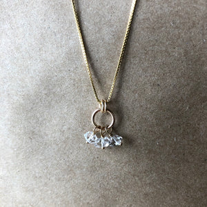 Clarity Necklace | Herkimer Diamond & Gold