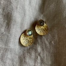 Load image into Gallery viewer, Dìon Earrings | Labradorite &amp; Gold
