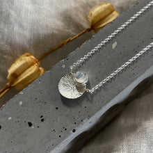 Load image into Gallery viewer, Dìon Necklace | Rainbow Moonstone &amp; Silver