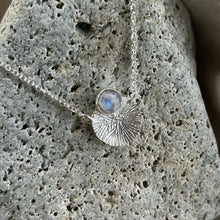 Load image into Gallery viewer, Dìon Necklace | Rainbow Moonstone &amp; Silver
