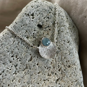 Dìon Necklace | Aquamarine & Silver