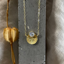 Load image into Gallery viewer, Dìon Necklace | Rainbow Moonstone &amp; Gold