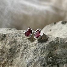 Load image into Gallery viewer, Joy Studs | Tourmaline &amp; Silver
