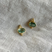 Load image into Gallery viewer, Rise Studs | Green Kyanite &amp; Gold