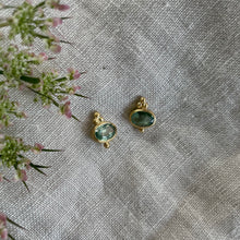Load image into Gallery viewer, Rise Studs | Green Kyanite &amp; Gold