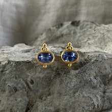 Load image into Gallery viewer, Rise Studs | Tanzanite &amp; Gold