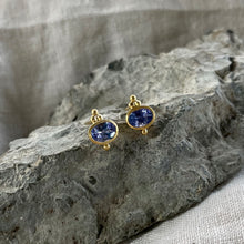 Load image into Gallery viewer, Rise Studs | Tanzanite &amp; Gold