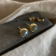 Load image into Gallery viewer, Realm Studs | Labradorite &amp; Gold