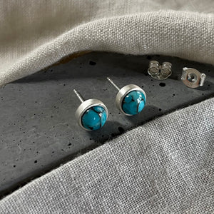 Realm Studs | Turquoise & Silver
