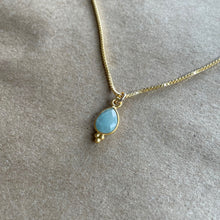 Load image into Gallery viewer, Rise Necklace | Aquamarine &amp; Gold