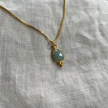 Load image into Gallery viewer, Rise Necklace | Aquamarine &amp; Gold