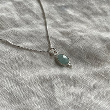 Load image into Gallery viewer, Rise Necklace | Aquamarine &amp; Silver