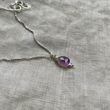 Load image into Gallery viewer, Rise Necklace | Amethyst &amp; Silver