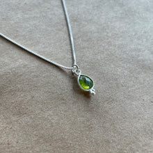 Load image into Gallery viewer, Rise Necklace | Peridot &amp; Silver