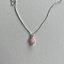 Load image into Gallery viewer, Rise Necklace | Pink Opal &amp; Silver