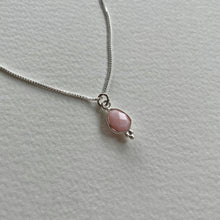 Load image into Gallery viewer, Rise Necklace | Pink Opal &amp; Silver