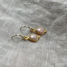 Load image into Gallery viewer, Rise Earrings | Gold &amp; Pink Opal