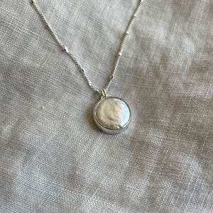 Goddess Necklace | Pearl & Silver