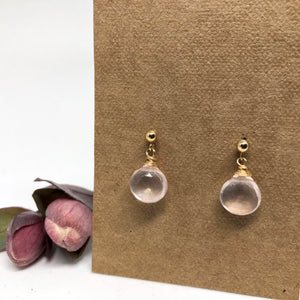 Rose Quartz - Linnaea Earrings