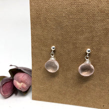 Load image into Gallery viewer, Rose Quartz - Linnaea Earrings