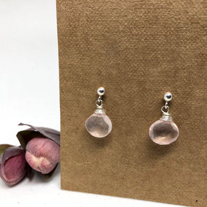 Rose Quartz - Linnaea Earrings